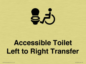 Accessible Toilet with Left to Right Transfer